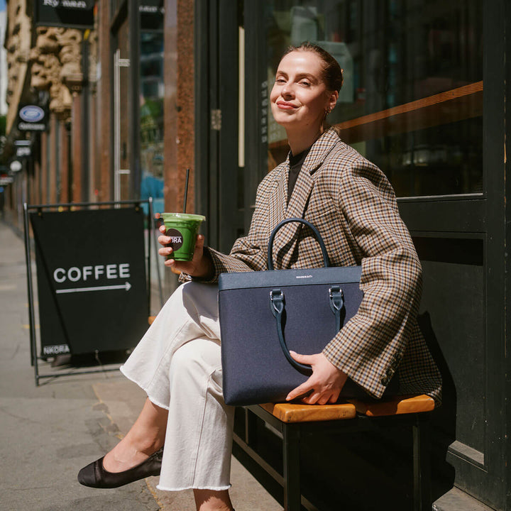 Maverick & Co. - Alpha Leather-Trimmed Briefcase