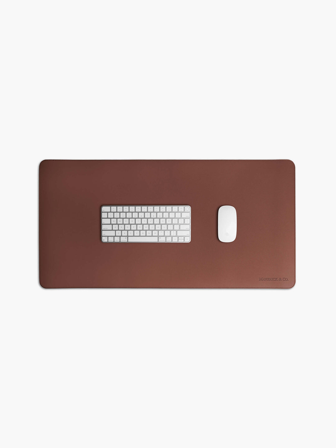Maverick & Co. - Aspire Leather Desk Mat #color_brown