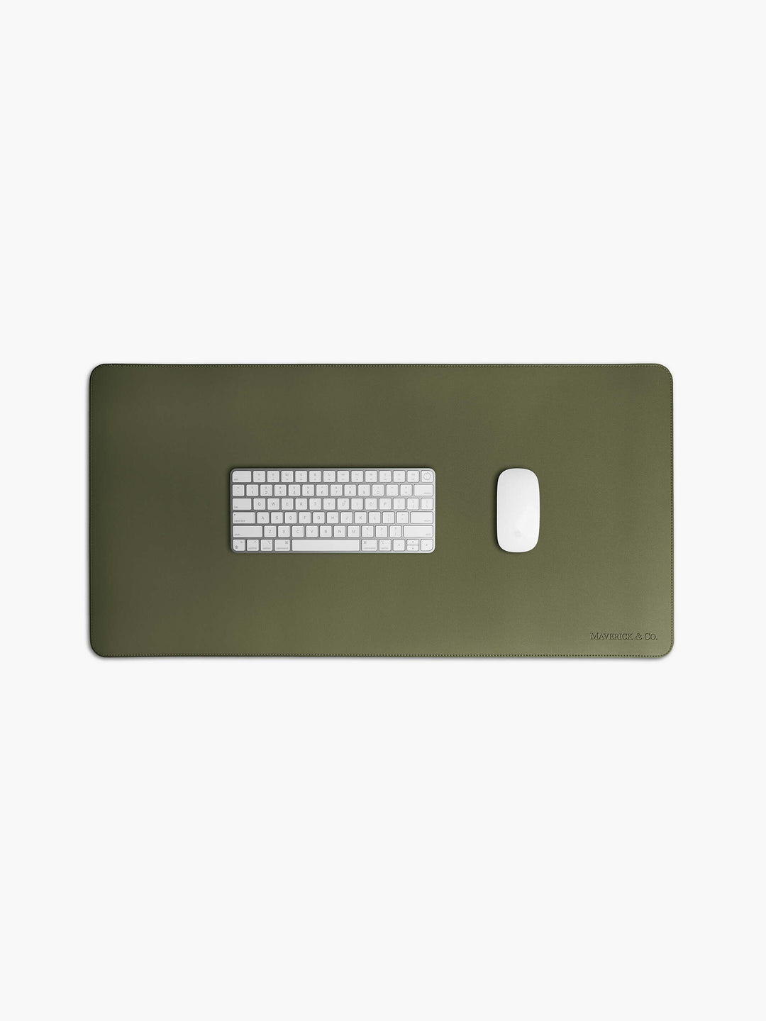 Maverick & Co. - Aspire Leather Desk Mat #color_green