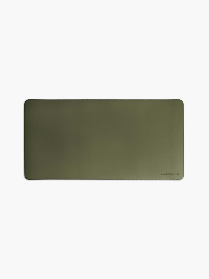 Maverick & Co. - Aspire Leather Desk Mat #color_green