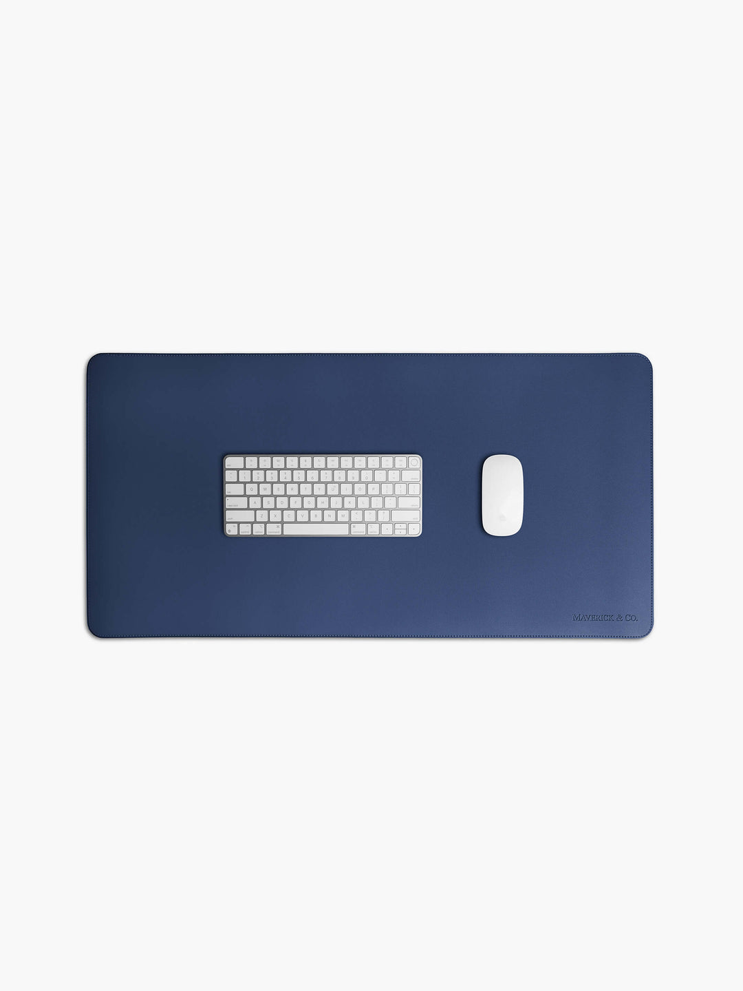 Maverick & Co. - Aspire Leather Desk Mat #color_navy