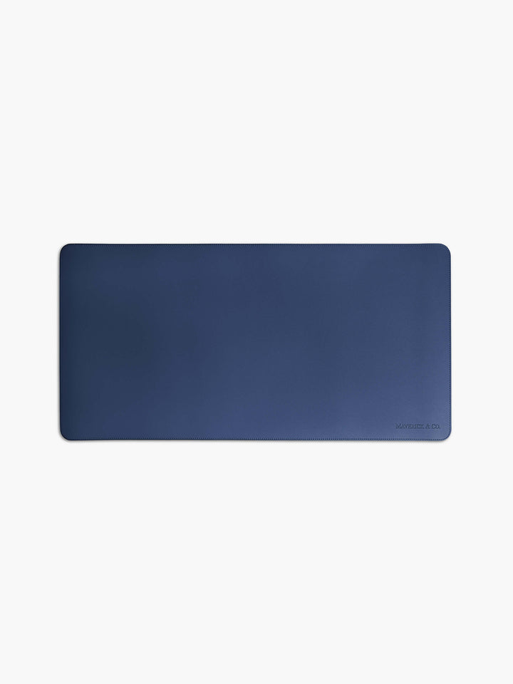 Maverick & Co. - Aspire Leather Desk Mat #color_navy