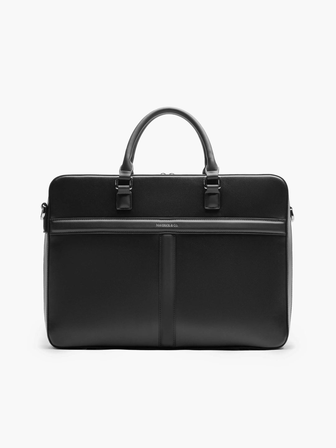 Maverick & Co. - Delta Leather Briefcase #color_black