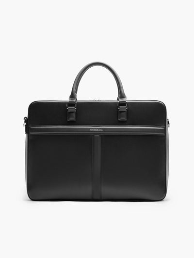 Maverick & Co. - Delta Leather Briefcase #color_black