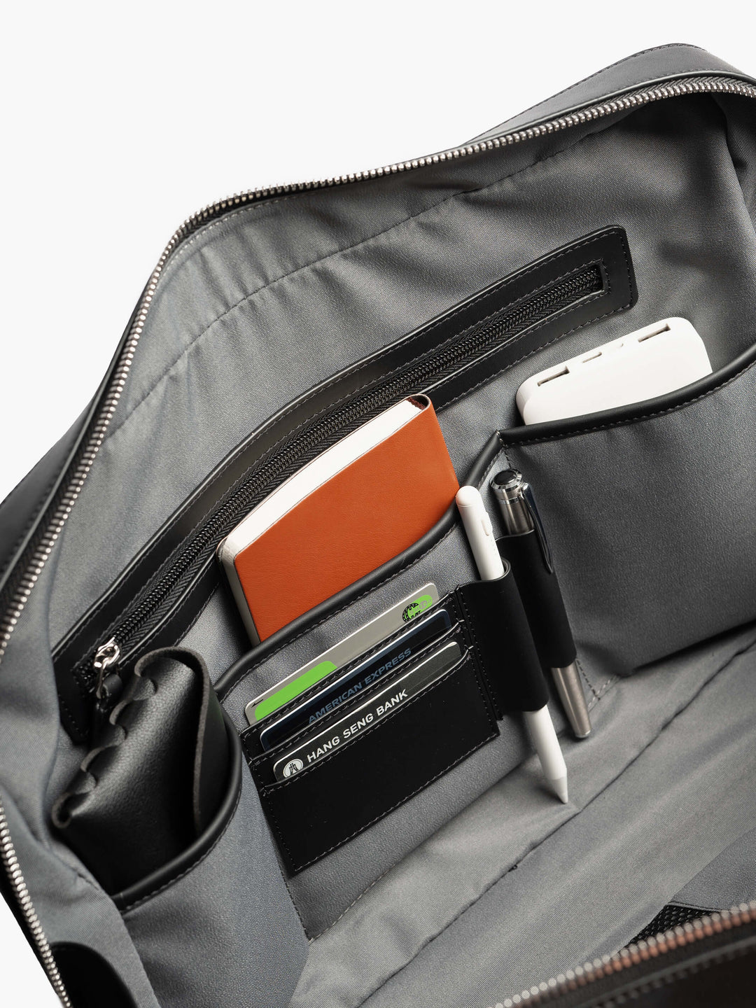 Maverick & Co. - Delta Leather Briefcase #color_black