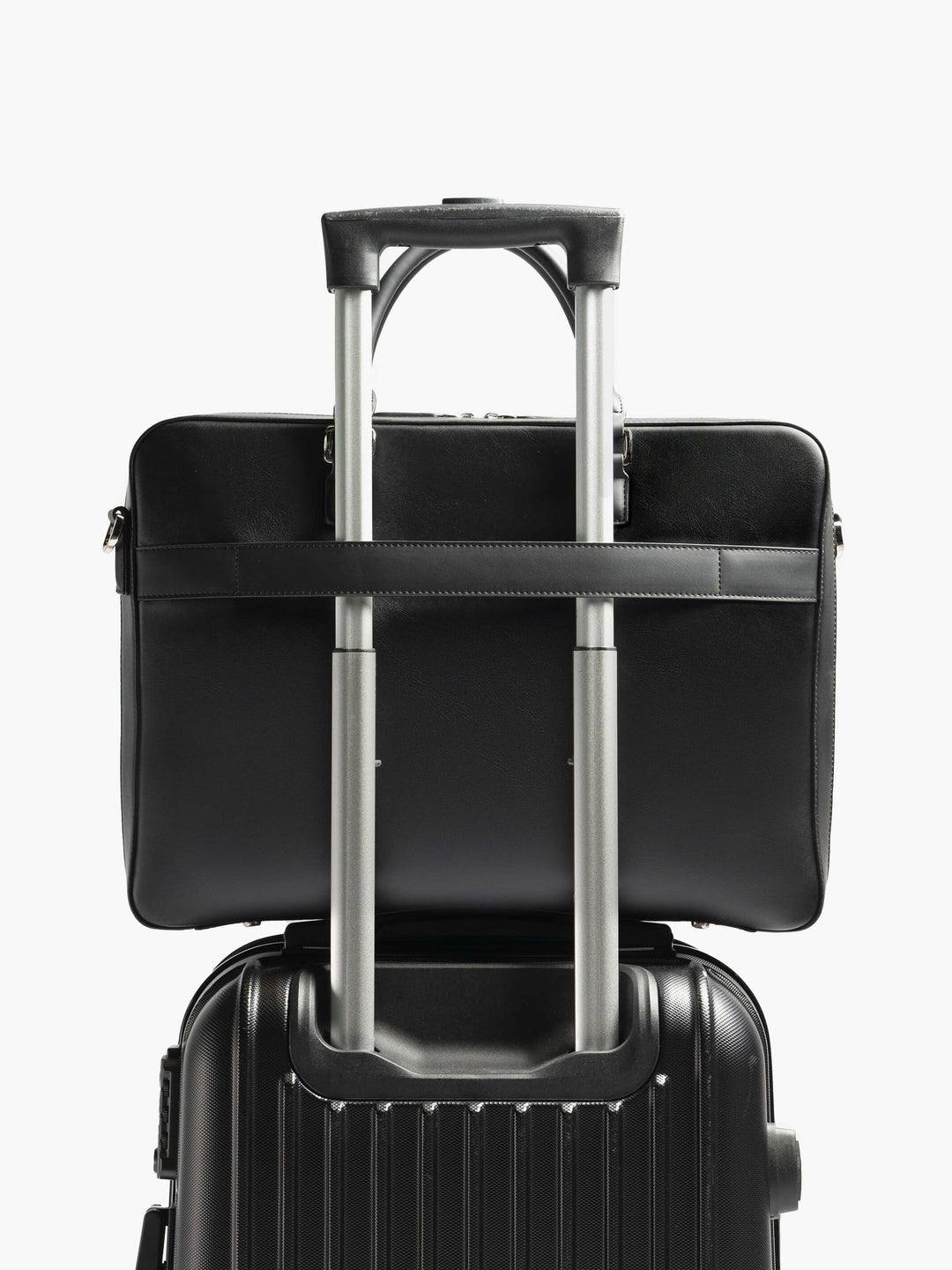 Maverick & Co. - Delta Leather Briefcase #color_black