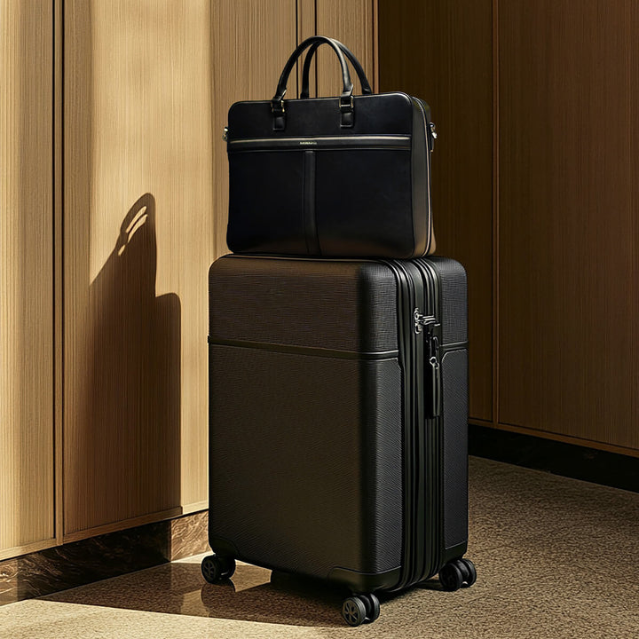 Maverick & Co. - Delta Leather Briefcase #color_black