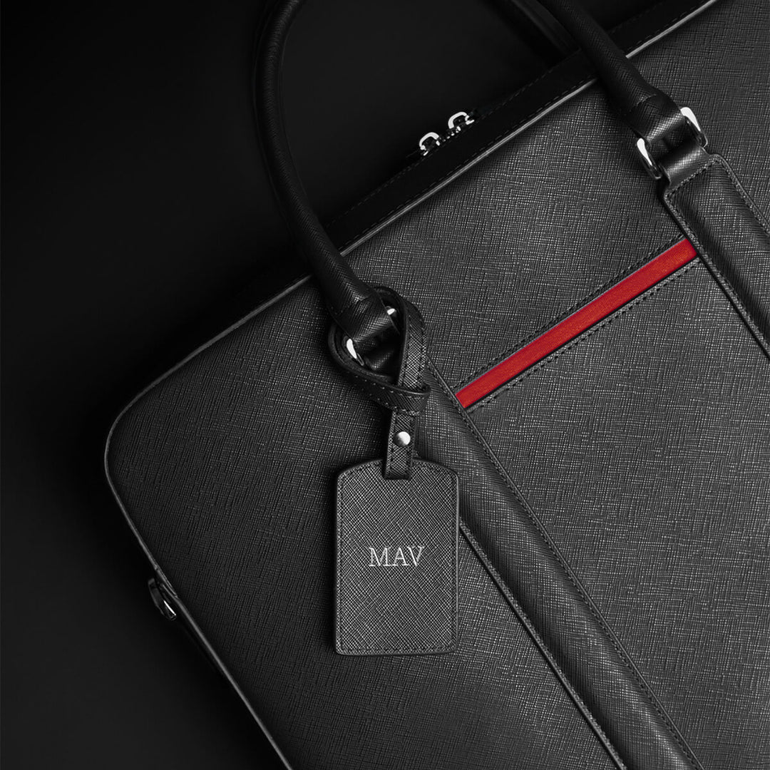 Maverick & Co. work bag showcasing luxurious craftsmanship with premium zippers and fine detailing