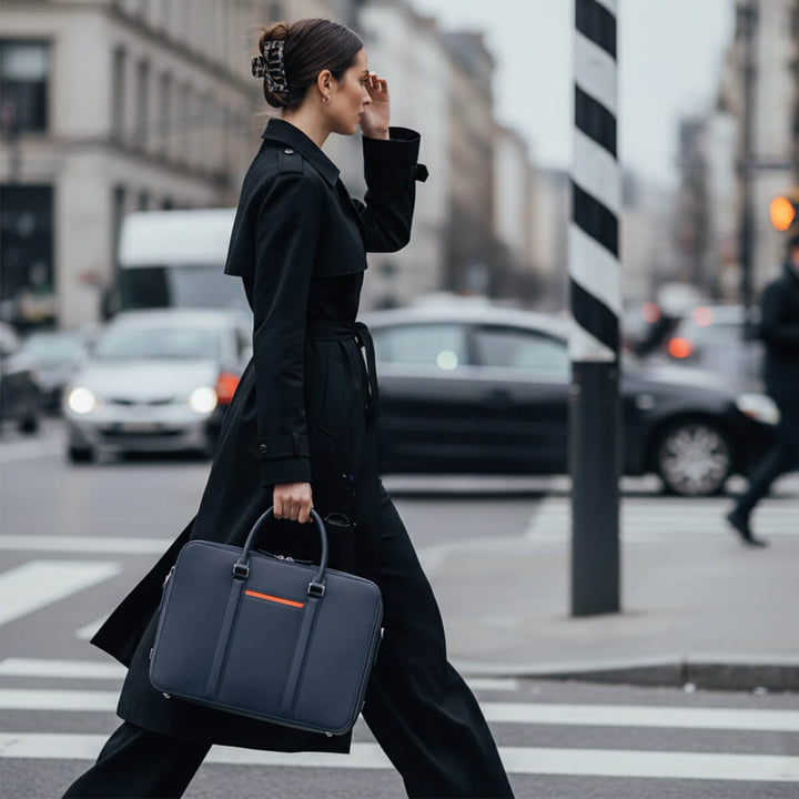 Maverick & Co. - Manhattan Double-Zip Leather Briefcase