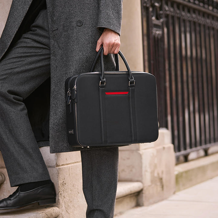 Maverick & Co. - Manhattan Double-Zip Leather Briefcase