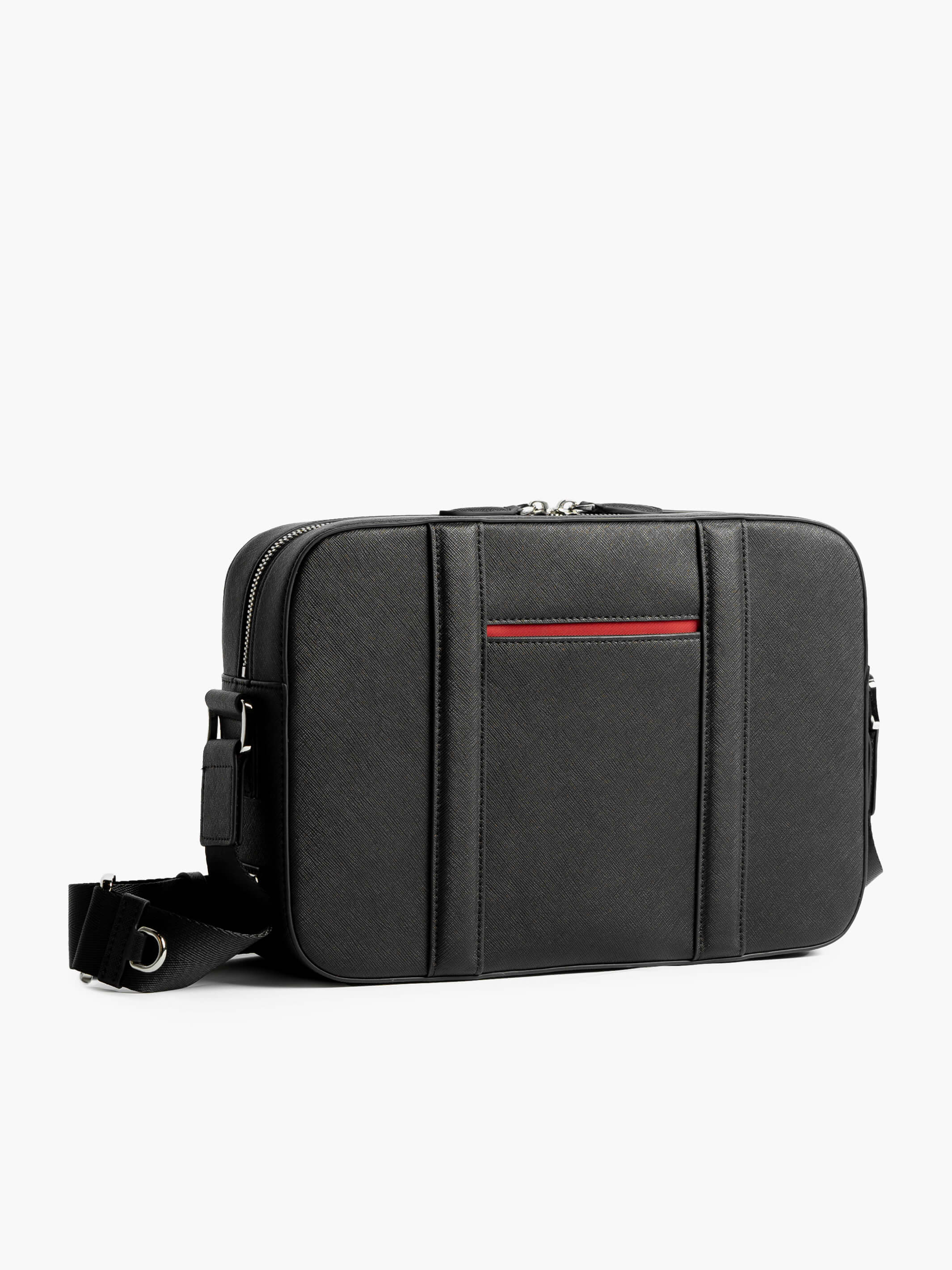 Maverick & Co. - Manhattan Leather Messenger Bag #color_grey