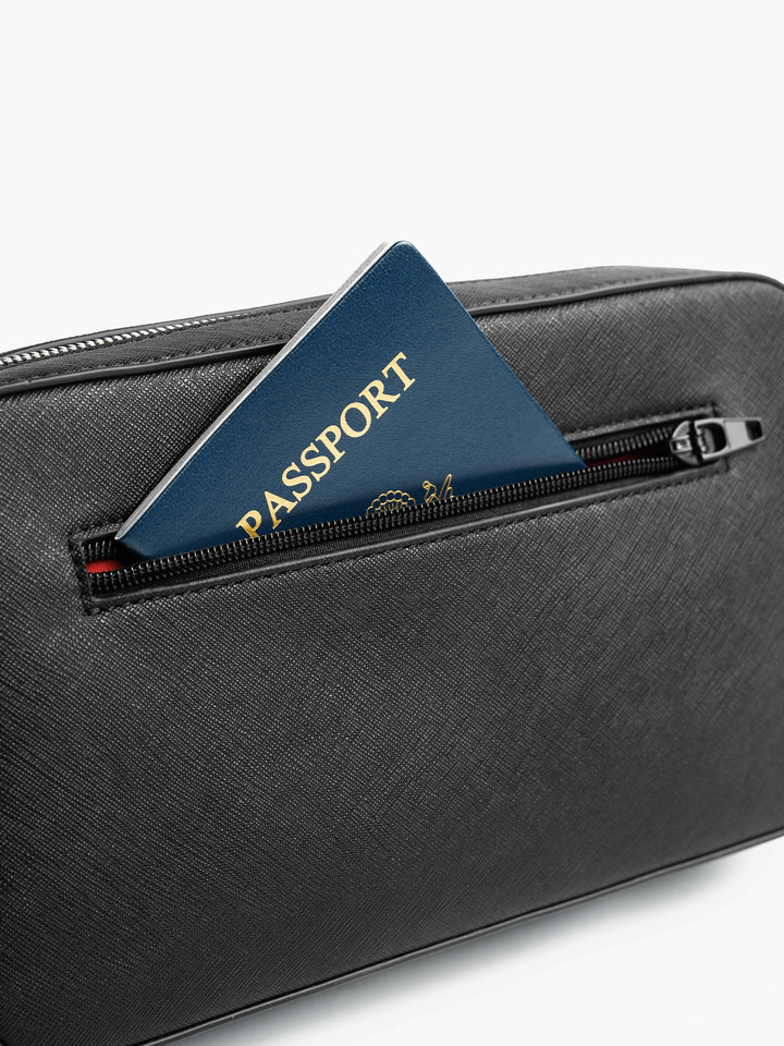 Maverick & Co. - Manhattan Leather Sling Bag #color_grey