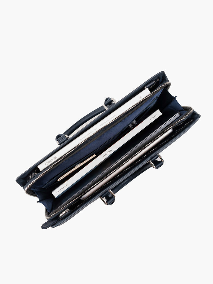 Maverick & Co. - Alpha Leather-Trimmed Briefcase