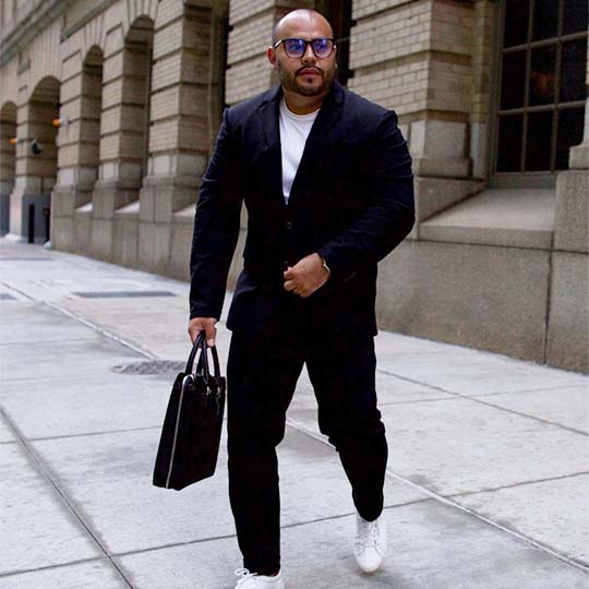 Maverick & Co. - Alpha Leather-Trimmed Briefcase