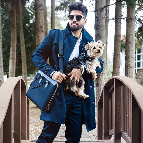 Maverick & Co. - Alpha Leather-Trimmed Briefcase