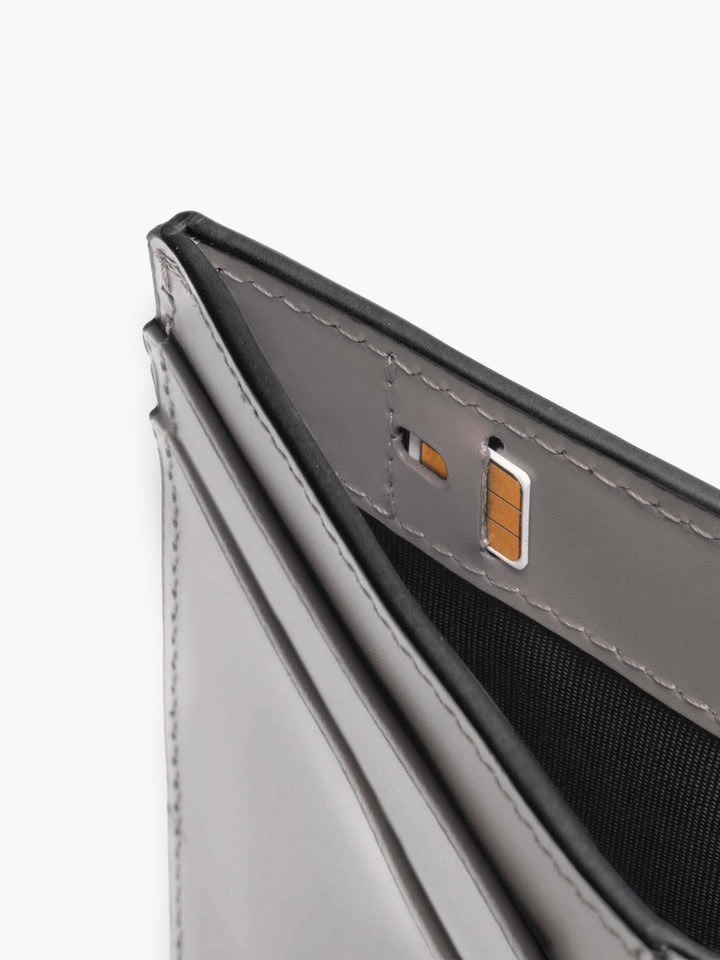 Maverick & Co. - Cosmopolitan Pocket Leather Wallet #color_black-grey