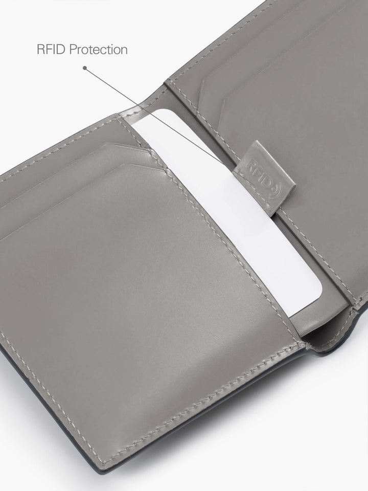 Maverick & Co. - Cosmopolitan Pocket Leather Wallet #color_black-grey