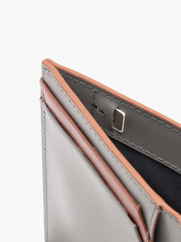 Maverick & Co. - Cosmopolitan Pocket Leather Wallet #color_brown-grey