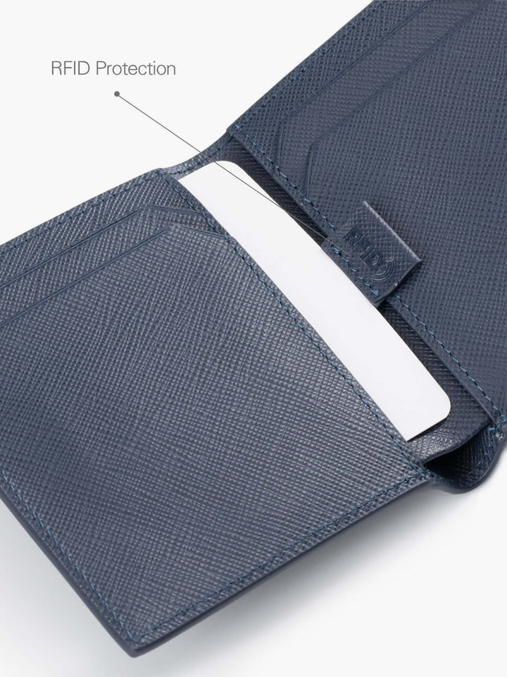 Maverick & Co. - Cosmopolitan Pocket Leather Wallet #color_all-navy