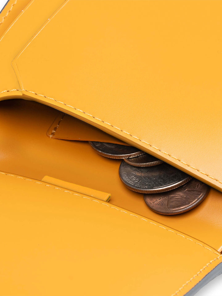 Maverick & Co. - Cosmopolitan Pocket Leather Wallet #color_navy-orange