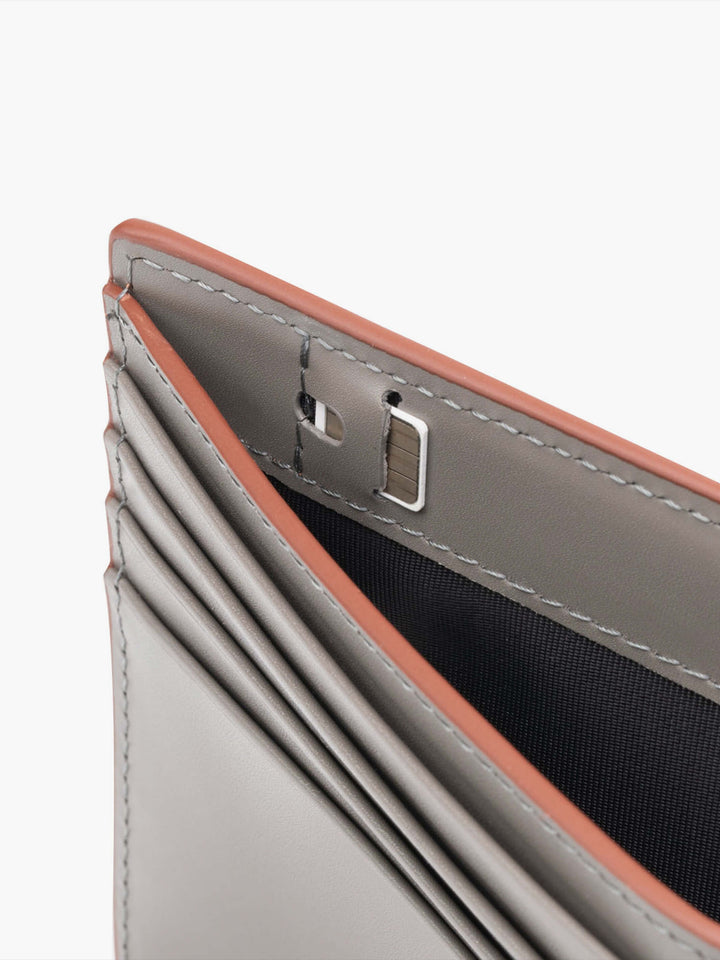 Maverick & Co. - Cosmopolitan Slim Leather Wallet #color_brown-grey