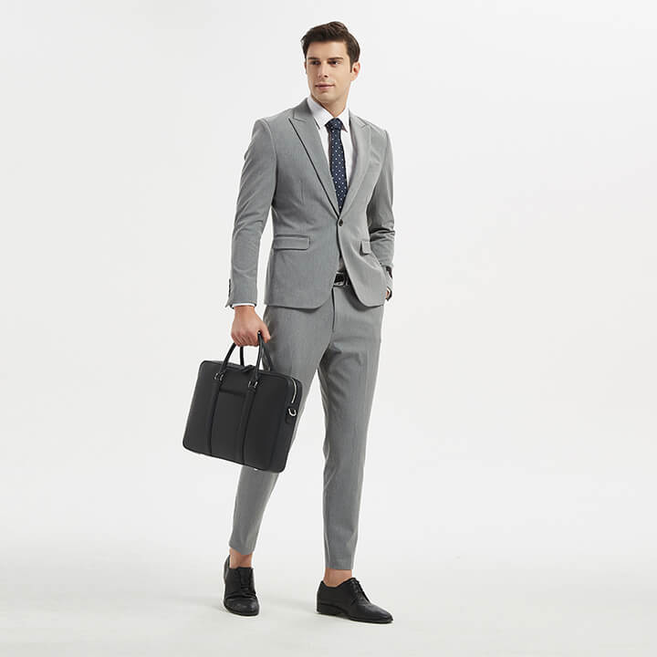 Maverick & Co. - Manhattan Monochrome Leather Briefcase