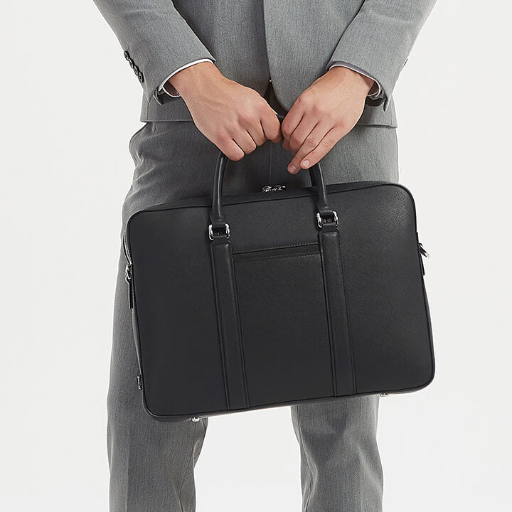 Maverick & Co. - Manhattan Monochrome Leather Briefcase