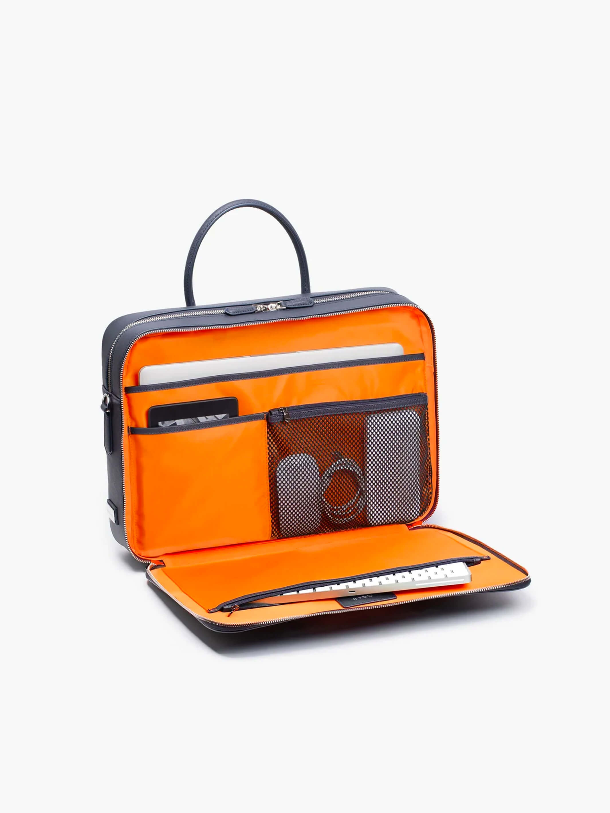 Maverick & Co. - Manhattan Double-Zip Leather Briefcase