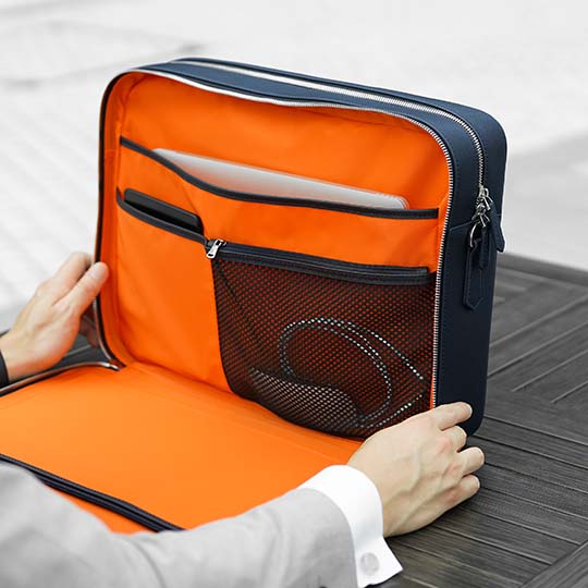 Maverick & Co. - Manhattan Double-Zip Leather Briefcase