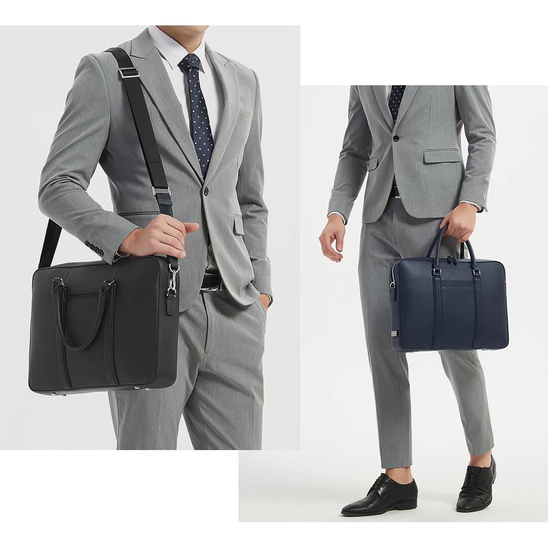 Maverick & Co. - Manhattan Monochrome Leather Briefcase