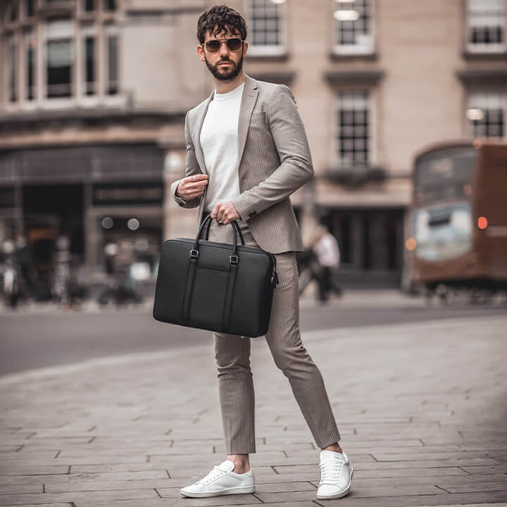 Maverick & Co. - Manhattan Monochrome Leather Briefcase
