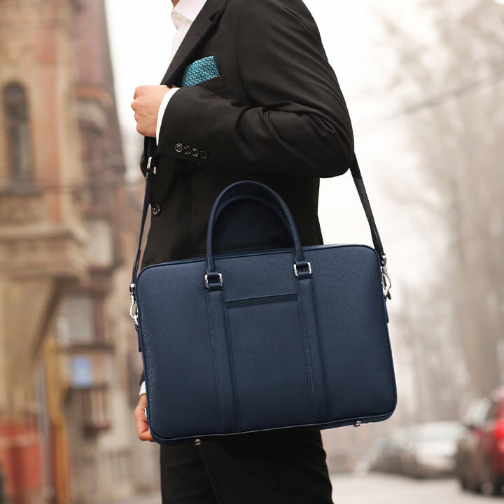 Maverick & Co. - Manhattan Monochrome Leather Briefcase