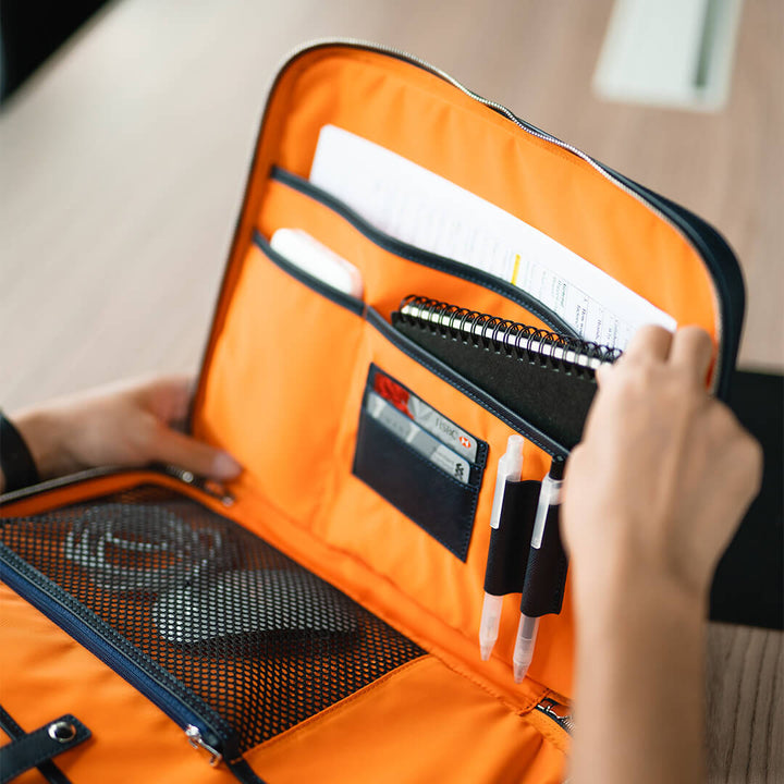 Maverick & Co. - Manhattan Slim Leather Briefcase