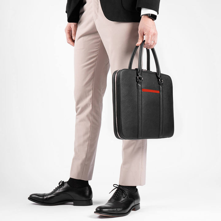 Maverick & Co. - Manhattan Slim Leather Briefcase