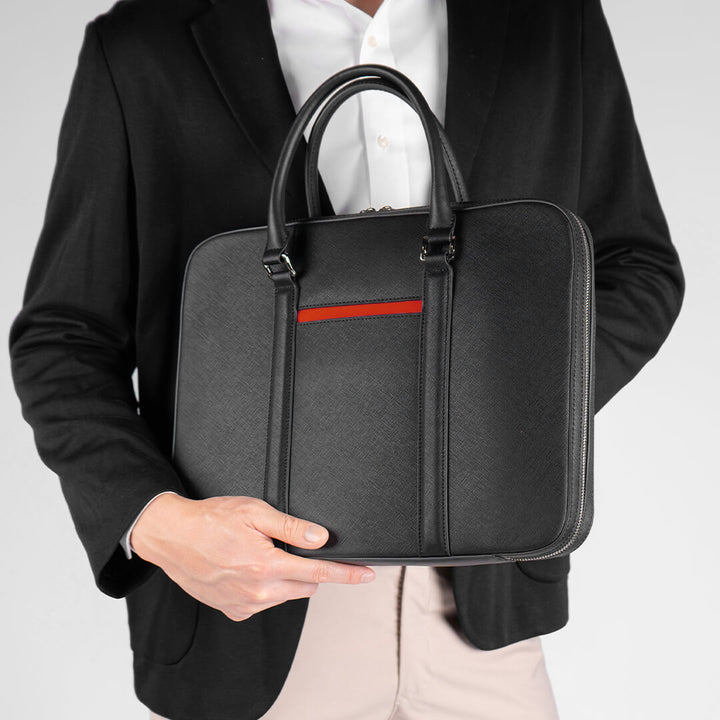 Maverick & Co. - Manhattan Slim Leather Briefcase