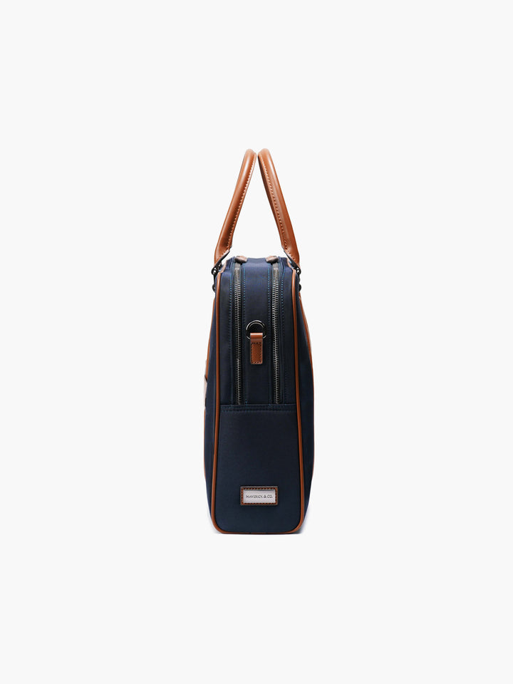 Maverick & Co. - Odyssey Double-Zip Briefcase #color_navy