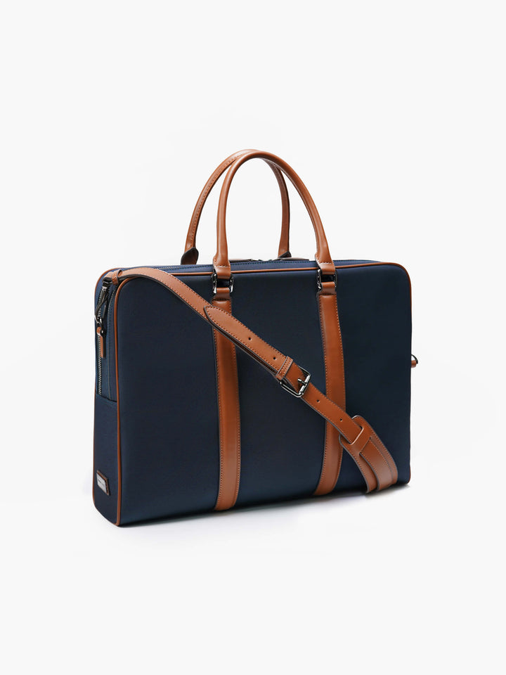 Maverick & Co. - Odyssey Double-Zip Briefcase #color_navy