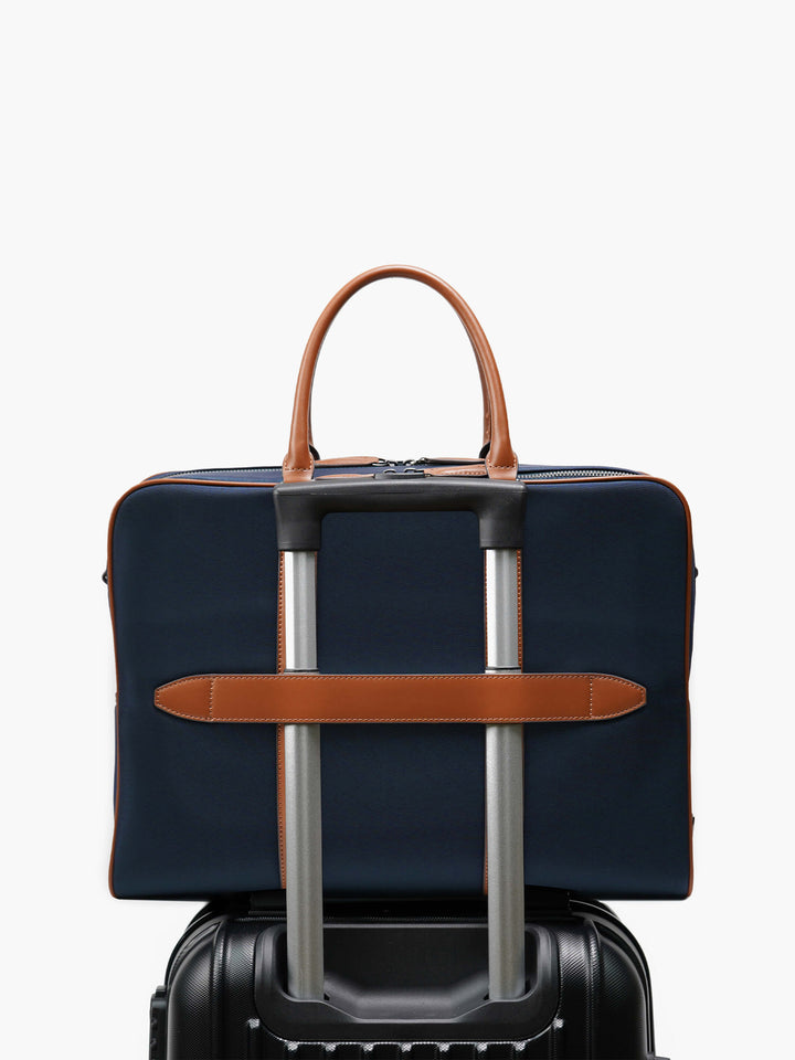 Maverick & Co. - Odyssey Double-Zip Briefcase #color_navy
