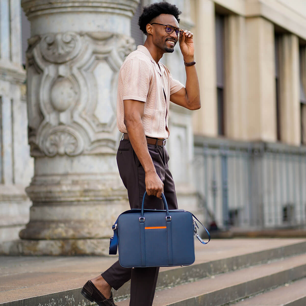 Manhattan Leather Briefcase – Maverick & Co.