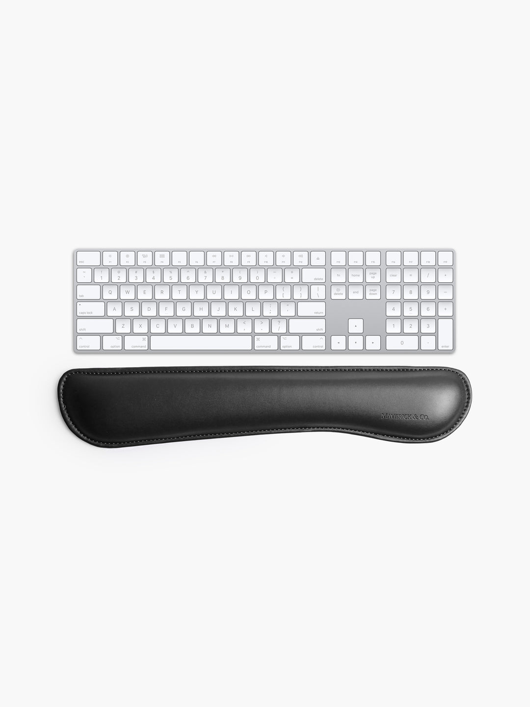 Maverick & Co. -  Aspire Leather Keybaord Wrist Rest #color_black