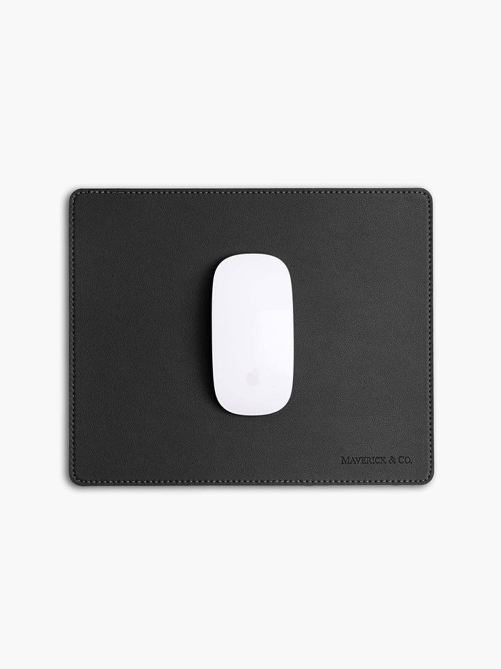 Maverick & Co. -  Aspire Leather Mouse Pad #color_black