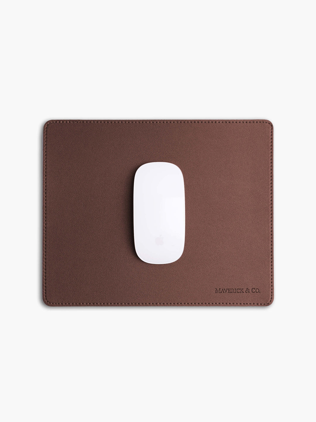 Maverick & Co. -  Aspire Leather Mouse Pad #color_brown