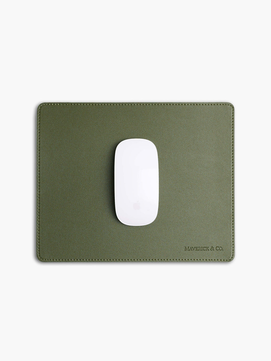 Maverick & Co. -  Aspire Leather Mouse Pad #color_green