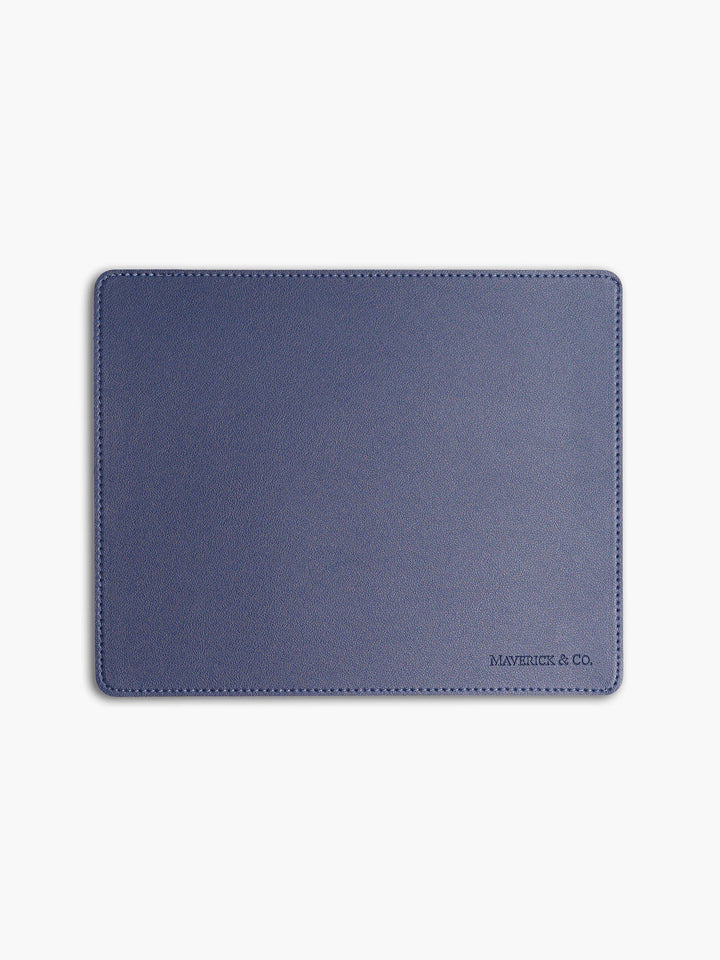 Maverick & Co. -  Aspire Leather Mouse Pad #color_navy