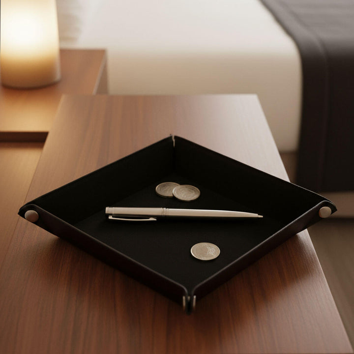 Aspire Saffiano Leather Valet Tray