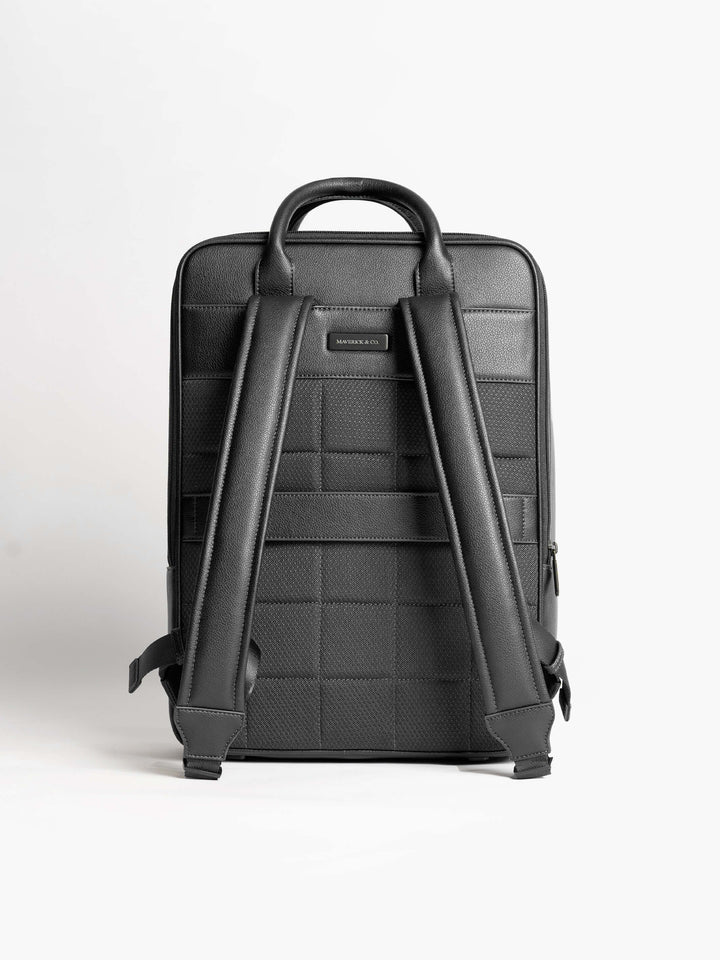Maverick & Co. - Axis Leather Backpack #color_black