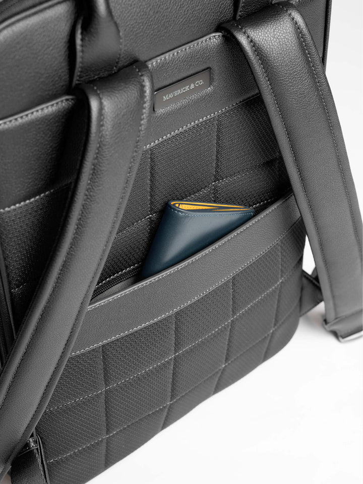 Maverick & Co. - Axis Leather Backpack #color_black