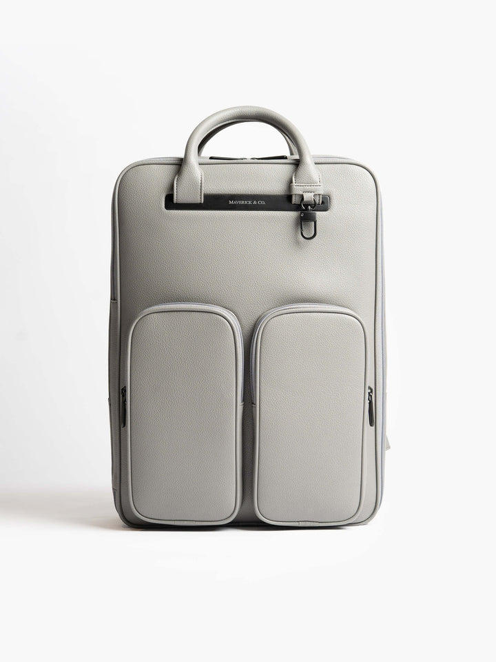 Maverick & Co. - Axis Leather Backpack #color_grey