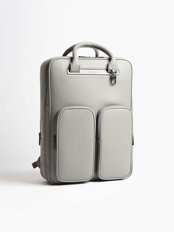 Maverick & Co. - Axis Leather Backpack #color_grey