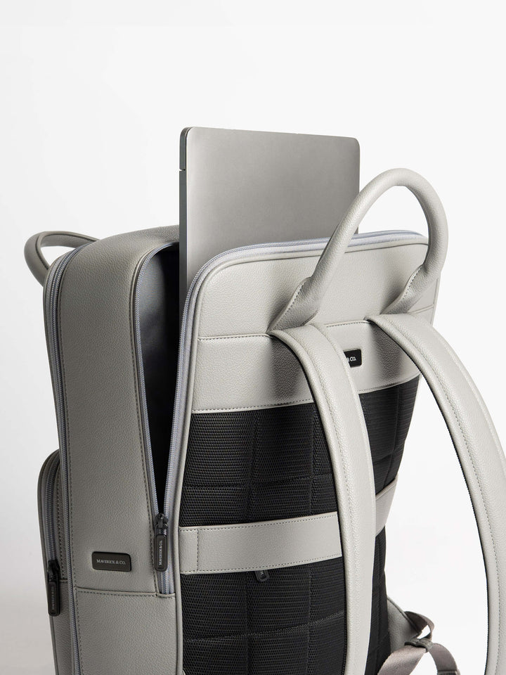 Maverick & Co. - Axis Leather Backpack #color_grey
